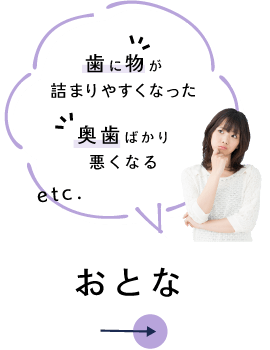 歯に物が詰まりやすくなった 奥歯ばかり悪くなる