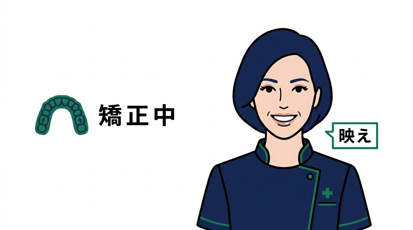 矯正中・矯正後だからこそ活きる映えのメイク&ヘアの図解