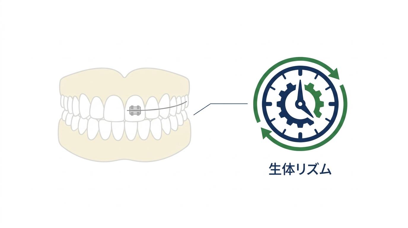 生体時計で痛みを抑える大人の歯列矯正