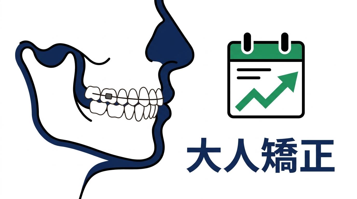 大人に歯列矯正は本当に可能？年齢による違いと仕組みの図解