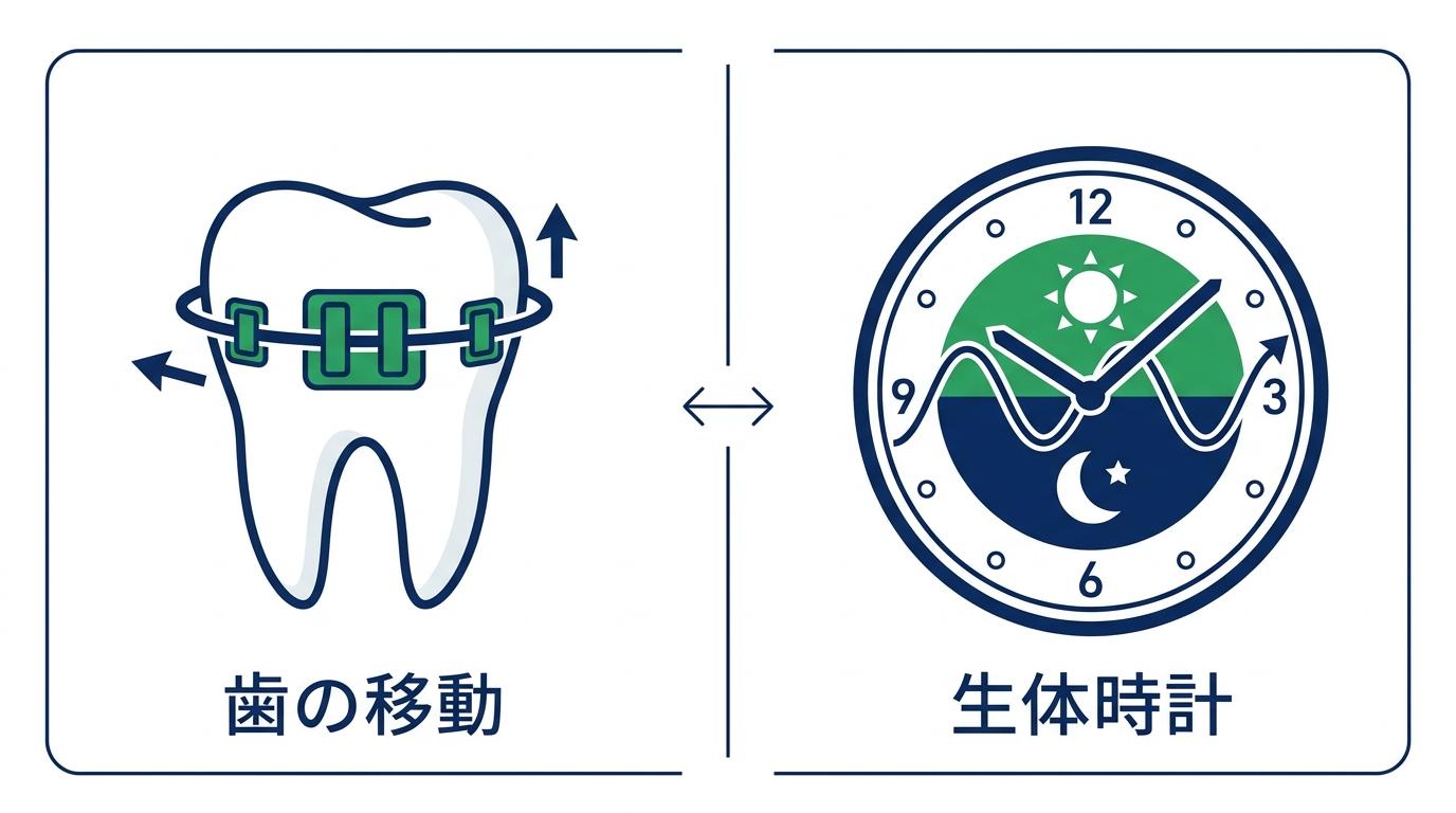 大人の矯正とサーカディアンリズムの基本:生体時計とは?の図解