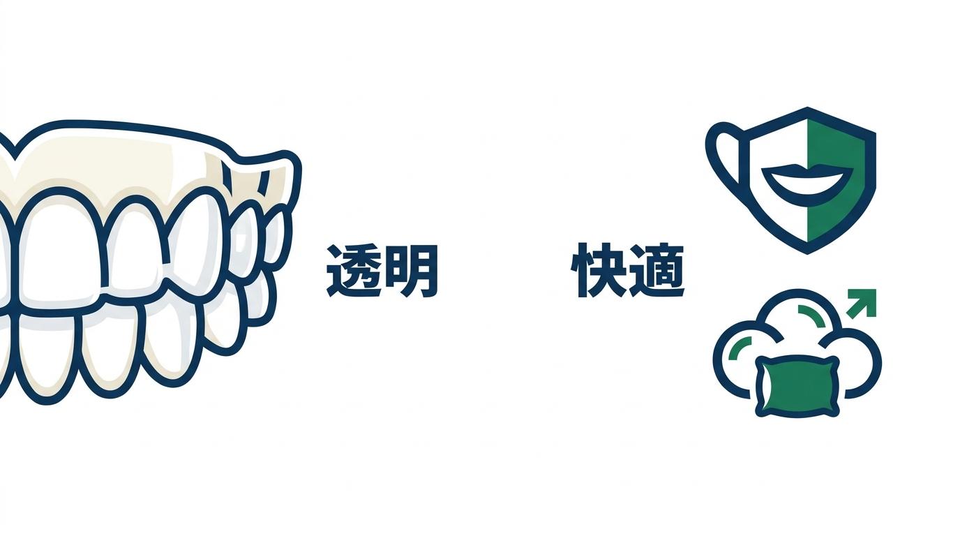 目立たない歯列矯正が選ばれる理由とメリットの図解